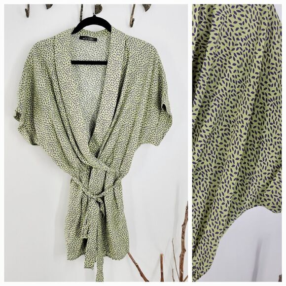 Blue bush green romper shorts - Picture 1 of 11